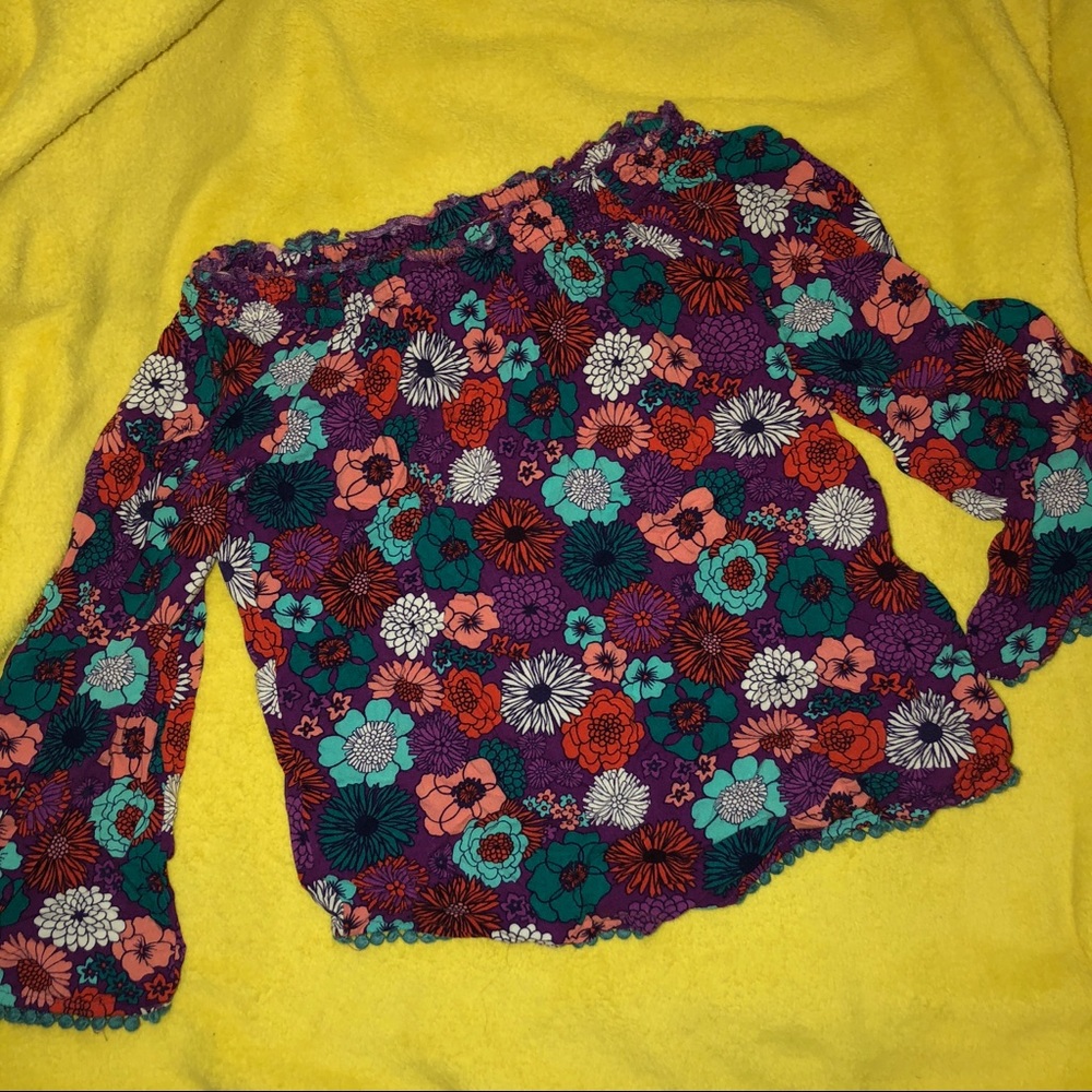 Bell sleeve off shoulder top